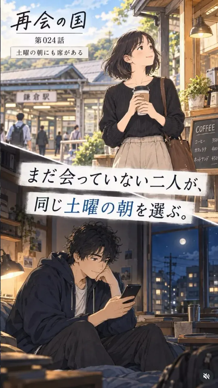 漫画『再会の国』第024話「土曜の朝にも席がある」の表紙